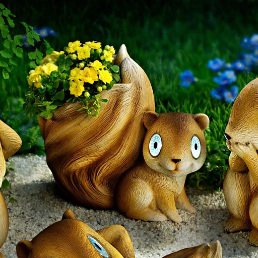 Decoratiune solară Veverita Elvira