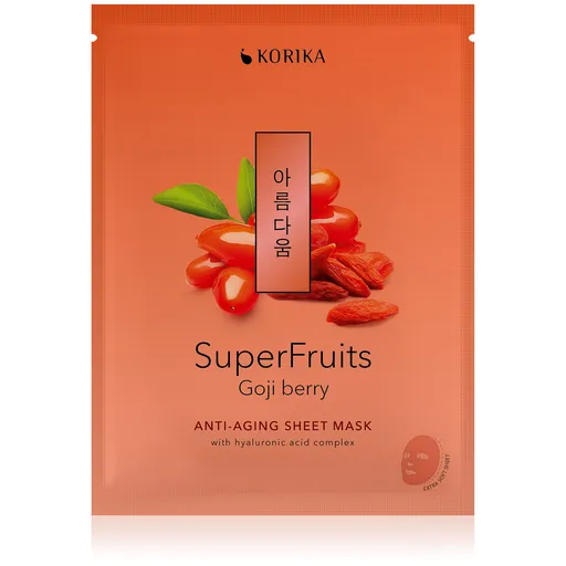 KORIKA Mască tip șervețel anti-îmbătrânire SuperFruits Goji (Anti-Aging Sheet Mask) 25 g