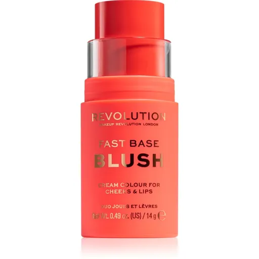 Makeup Revolution Fast Base balsam tonic pentru buze si obraji culoare Bloom 14 g