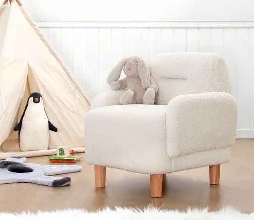 Fotoliu pentru copii, Atelier del Sofa, 209FLF1427, Alb