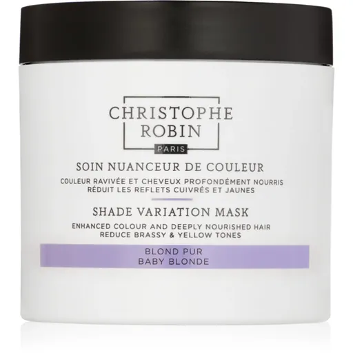 Christophe Robin Shade Variation Mask masca crema nutritiva pentru păr culoare Baby Blond 250 ml