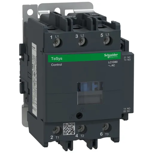 Contactor Tesys D 3P(3 NO)-AC-3-440V 80A, bobina 230 V AC 50/60 Hz Schneider LC1D80P7