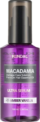 KUNDAL Ser regenerant pentru păr Macadamia Amber Vanilla (Hair Serum) 100 ml