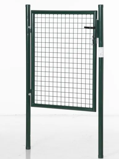 HOMCOM Poartă de Grădină Metalică Verde, cu Sistem de Încuiere și 3 Chei, 97x150cm | Aosom Romania