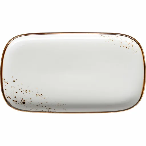 Mäser Tava dreptunghiulară Pintar White cu punctemaro 25 x 14 x 2 cm, maro, S