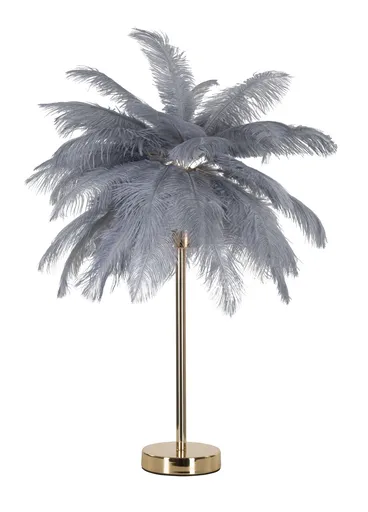 Lampa de masa Palm, Mauro Ferretti, 2 x E14, 40W, 40x55 cm, fier, auriu/gri